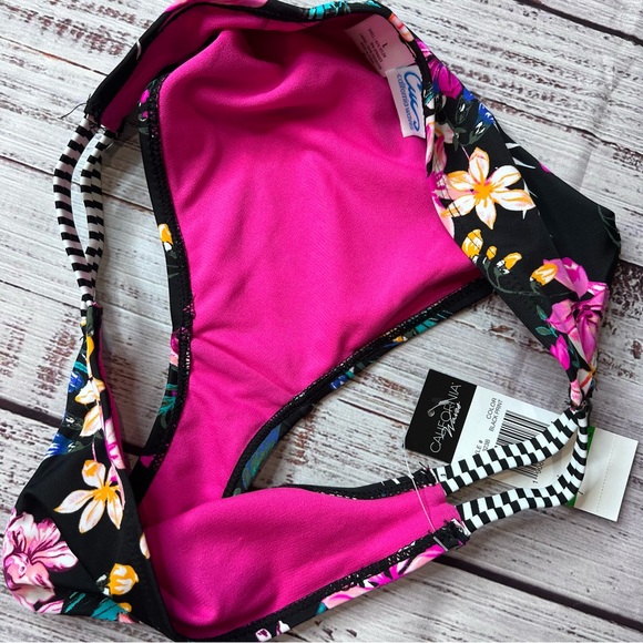 California Waves Floral Bikini Swim Bottom - Picture 3 of 5